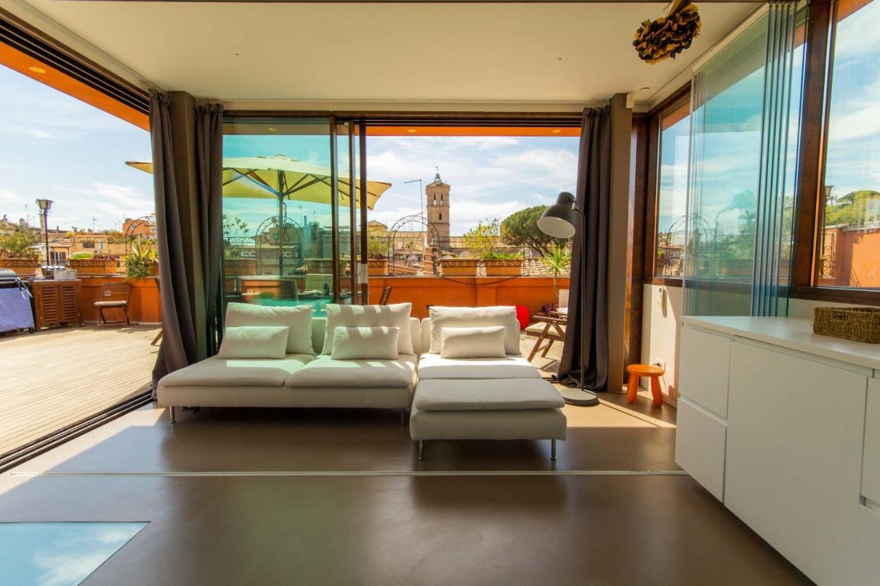 Pelliccia 11 Trastevere Penthouse Lägenhet