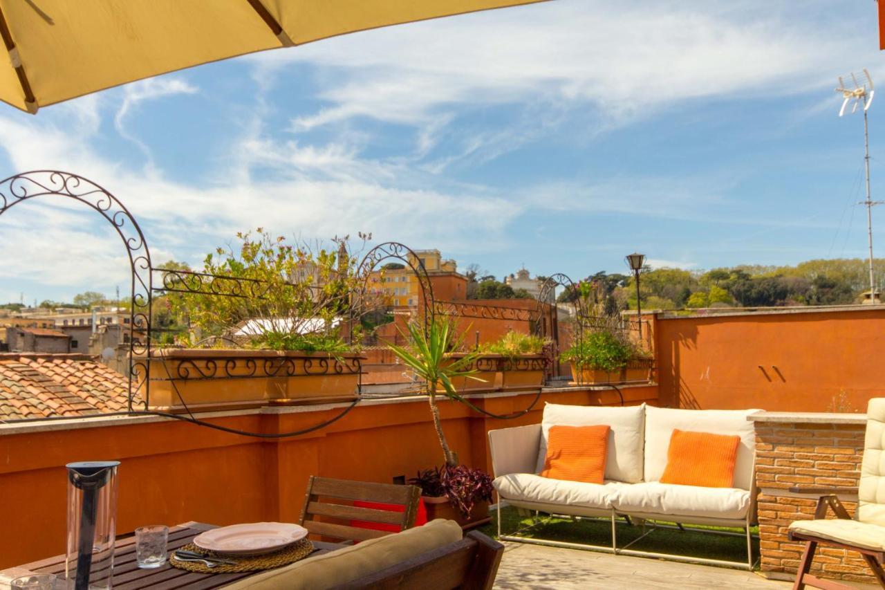 Pelliccia 11 Trastevere Penthouse Lägenhet Rom